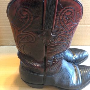 Lucchese Cordovan Lizard Recent re-sole